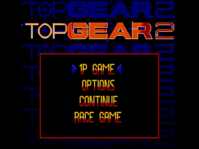 Top Gear 2 - AMIGA - Commodore Amiga - Title Top Gear 2 - AMIGA - Commodore Amiga - Titles