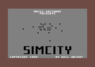 SimCity - C64 - Commodore 64 - Title SimCity - C64 - Commodore 64 - Titles