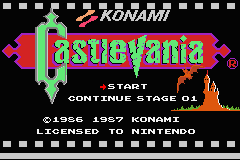 Castlevania - GBA - Nintendo Game Boy Advance - Title Castlevania - GBA - Nintendo Game Boy Advance - Titles