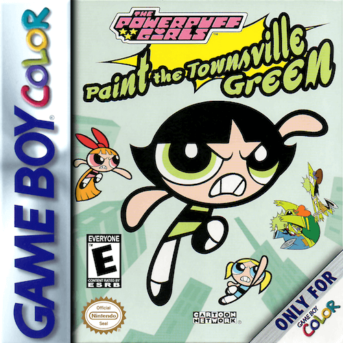 The Powerpuff Girls: Paint the Townsville Green - GBC - Nintendo Game Boy Color - Packshot The Powerpuff Girls: Paint the Townsville Green - GBC - Nintendo Game Boy Color - Packshots