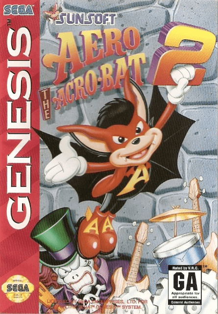 Aero the Acro-Bat 2 - GEN - Sega Genesis - Packshot Aero the Acro-Bat 2 - GEN - Sega Genesis - Packshots