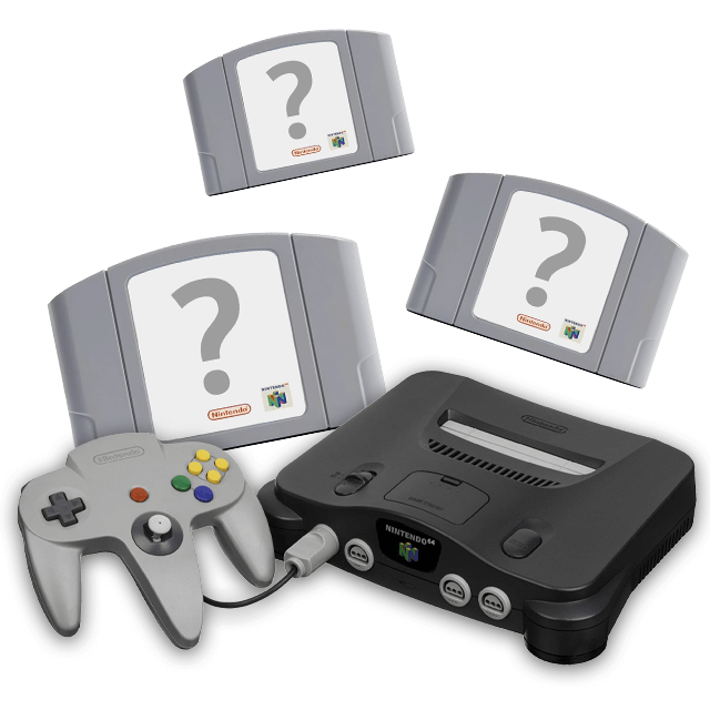 Nintendo 64 Konsole mit Spielen - N64 - Nintendo 64 - Packshot Nintendo 64 Konsole mit Spielen - N64 - Nintendo 64 - Packshots