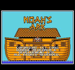 Noah's Ark - NES - Nintendo Entertainment System - Title Noah's Ark - NES - Nintendo Entertainment System - Titles