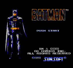 Batman: The Video Game - NES - Nintendo Entertainment System - Title Batman: The Video Game - NES - Nintendo Entertainment System - Titles