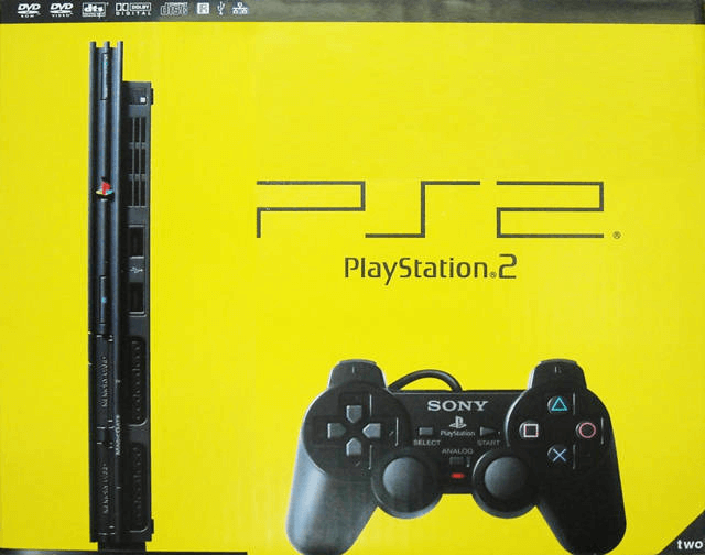 Sony Playstation 2 Slim - PS2 - Sony PlayStation 2 - Packshot Sony Playstation 2 Slim - PS2 - Sony PlayStation 2 - Packshots