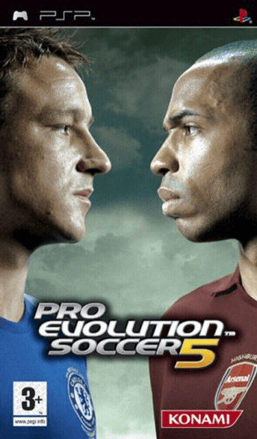 Pro Evolution Soccer 5 - PSP - Sony PlayStation Portable - Packshot Pro Evolution Soccer 5 - PSP - Sony PlayStation Portable - Packshots