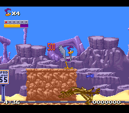 Looney Tunes: Road Runner vs. Wile E. Coyote - SFC - Nintendo Super Famicom - Ingame Looney Tunes: Road Runner vs. Wile E. Coyote - SFC - Nintendo Super Famicom - Ingames