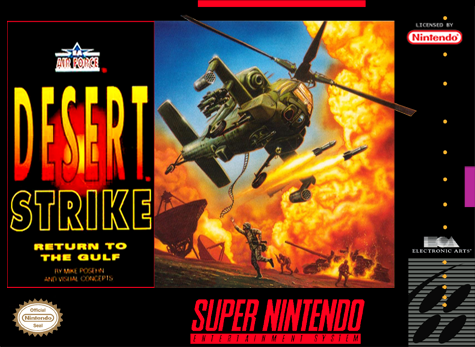 Desert Strike: Return to the Gulf - SNES - Nintendo Super Nintendo Entertainment System - Packshot Desert Strike: Return to the Gulf - SNES - Nintendo Super Nintendo Entertainment System - Packshots