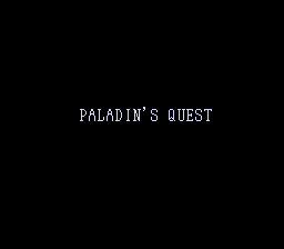 Paladin's Quest - SNES - Nintendo Super Nintendo Entertainment System - Title Paladin's Quest - SNES - Nintendo Super Nintendo Entertainment System - Titles