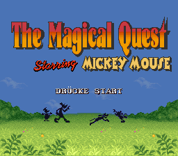 The Magical Quest starring Mickey Mouse - SNES - Nintendo Super Nintendo Entertainment System - Title The Magical Quest starring Mickey Mouse - SNES - Nintendo Super Nintendo Entertainment System - Titles