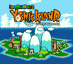 Super Mario World 2: Yoshi's Island - SNES - Nintendo Super Nintendo Entertainment System - Title Super Mario World 2: Yoshi's Island - SNES - Nintendo Super Nintendo Entertainment System - Titles