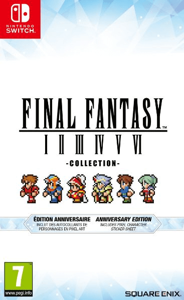 Final Fantasy I-VI Pixel Remaster Collection - SWITCH - Nintendo Switch - Packshot Final Fantasy I-VI Pixel Remaster Collection - SWITCH - Nintendo Switch - Packshots