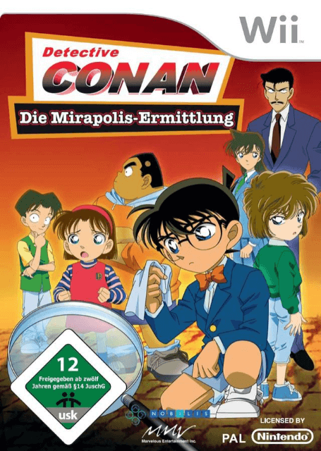 Detective Conan: Die Mirapolis-Ermittlung - WII - Nintendo Wii - Packshot Detective Conan: Die Mirapolis-Ermittlung - WII - Nintendo Wii - Packshots