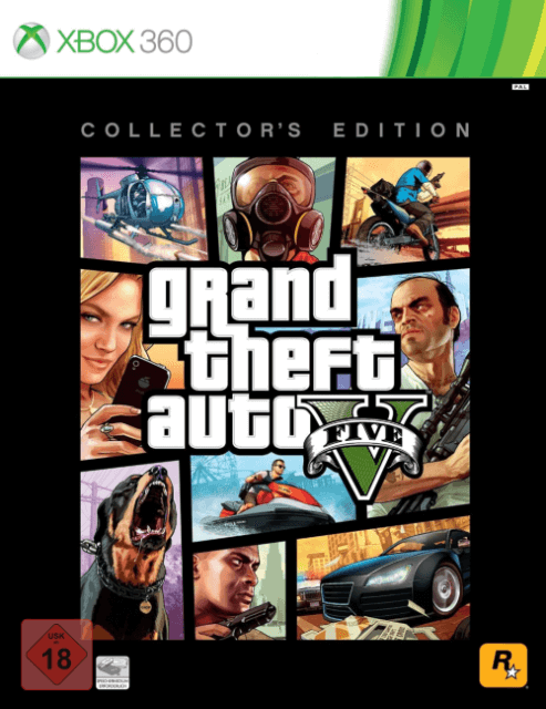 Grand Theft Auto V - XBOX360 - Microsoft Xbox 360 - Packshot Grand Theft Auto V - XBOX360 - Microsoft Xbox 360 - Packshots