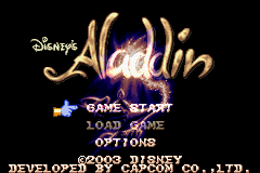 Disney's Aladdin - GBA - Nintendo Game Boy Advance - Title Disney's Aladdin - GBA - Nintendo Game Boy Advance - Titles