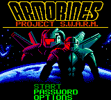 Armorines: Project S.W.A.R.M. - GBC - Nintendo Game Boy Color - Title Armorines: Project S.W.A.R.M. - GBC - Nintendo Game Boy Color - Titles