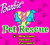 Barbie: Pet Rescue - GBC - Nintendo Game Boy Color - Title Barbie: Pet Rescue - GBC - Nintendo Game Boy Color - Titles