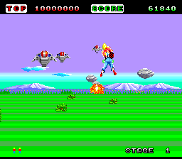 Space Harrier - PCE - NEC PC-Engine HuCard - Ingame Space Harrier - PCE - NEC PC-Engine HuCard - Ingames