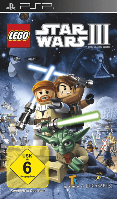 LEGO Star Wars III: The Clone Wars - PSP - Sony PlayStation Portable - Packshot LEGO Star Wars III: The Clone Wars - PSP - Sony PlayStation Portable - Packshots