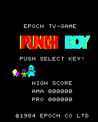 Punch Boy - SCV - Epoch Super Cassette Vision - Title Punch Boy - SCV - Epoch Super Cassette Vision - Titles