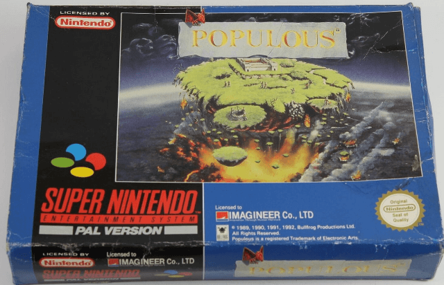 Populous - SNES - Nintendo Super Nintendo Entertainment System - Packshot Populous - SNES - Nintendo Super Nintendo Entertainment System - Packshots