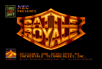 Battle Royale - TG16 - NEC Turbo Grafx TurboChip - Title Battle Royale - TG16 - NEC Turbo Grafx TurboChip - Titles