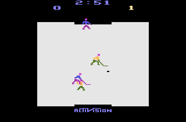 Ice Hockey - ATARI2600 - Atari 2600 - Ingame Ice Hockey - ATARI2600 - Atari 2600 - Ingames