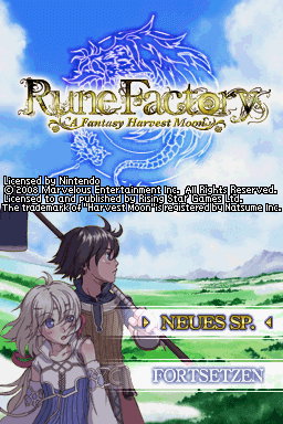 Rune Factory: A Fantasy Harvest Moon - DS - Nintendo DS - Title Rune Factory: A Fantasy Harvest Moon - DS - Nintendo DS - Titles
