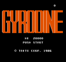 Gyrodine - FC - Nintendo Famicom - Title Gyrodine - FC - Nintendo Famicom - Titles