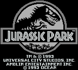 Jurassic Park - GAMEBOY - Nintendo Game Boy - Title Jurassic Park - GAMEBOY - Nintendo Game Boy - Titles