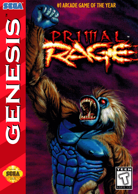 Primal Rage - GEN - Sega Genesis - Packshot Primal Rage - GEN - Sega Genesis - Packshots