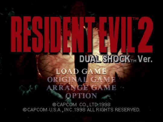 Resident Evil 2 - PS - Sony PlayStation - Title Resident Evil 2 - PS - Sony PlayStation - Titles