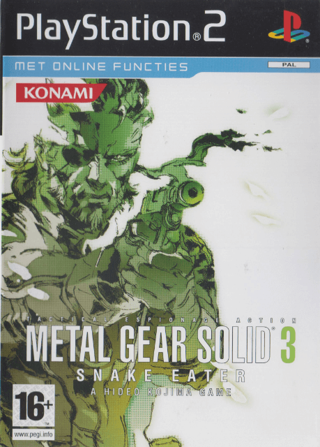 Metal Gear Solid 3: Snake Eater - PS2 - Sony PlayStation 2 - Packshot Metal Gear Solid 3: Snake Eater - PS2 - Sony PlayStation 2 - Packshots