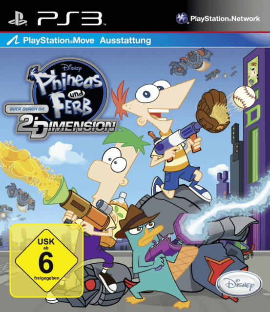 Disney Phineas und Ferb: Quer durch die 2. Dimension - PS3 - Sony PlayStation 3 - Packshot Disney Phineas und Ferb: Quer durch die 2. Dimension - PS3 - Sony PlayStation 3 - Packshots