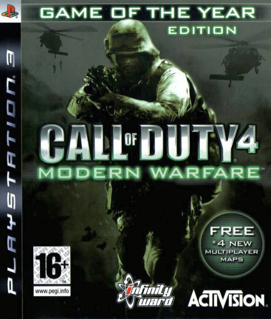 Call of Duty 4: Modern Warfare - PS3 - Sony PlayStation 3 - Packshot Call of Duty 4: Modern Warfare - PS3 - Sony PlayStation 3 - Packshots