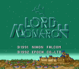 Lord Monarch - SFC - Nintendo Super Famicom - Title Lord Monarch - SFC - Nintendo Super Famicom - Titles