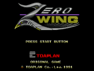 Zero Wing - SMD - Sega Mega Drive - Title Zero Wing - SMD - Sega Mega Drive - Titles