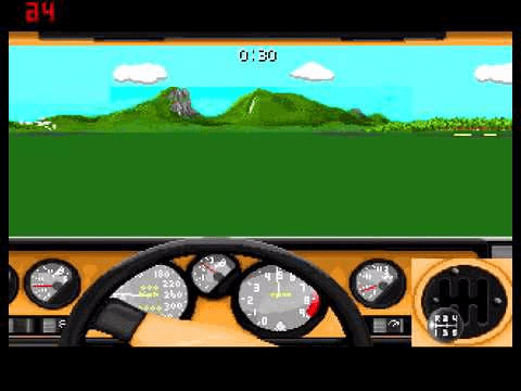 4D Driving - FMTOWNS - Fujitsu FM Towns - Ingame 4D Driving - FMTOWNS - Fujitsu FM Towns - Ingames