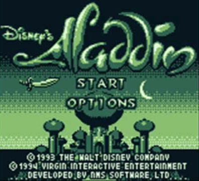 Disney's Aladdin - GAMEBOY - Nintendo Game Boy - Title Disney's Aladdin - GAMEBOY - Nintendo Game Boy - Titles
