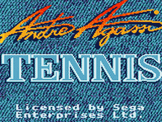 Andre Agassi Tennis - GAMEGEAR - Sega Game Gear - Title Andre Agassi Tennis - GAMEGEAR - Sega Game Gear - Titles