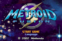 Metroid Fusion - GBA - Nintendo Game Boy Advance - Title Metroid Fusion - GBA - Nintendo Game Boy Advance - Titles