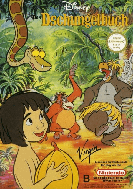 Disney's Das Dschungelbuch - NES - Nintendo Entertainment System - Packshot Disney's Das Dschungelbuch - NES - Nintendo Entertainment System - Packshots