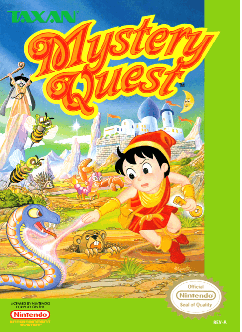 Mystery Quest - NES - Nintendo Entertainment System - Packshot Mystery Quest - NES - Nintendo Entertainment System - Packshots