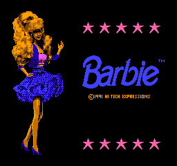 Barbie - NES - Nintendo Entertainment System - Title Barbie - NES - Nintendo Entertainment System - Titles
