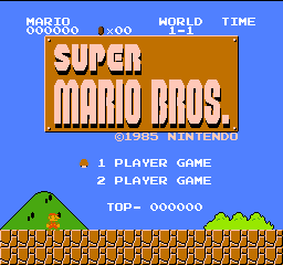 Super Mario Bros. - NES - Nintendo Entertainment System - Title Super Mario Bros. - NES - Nintendo Entertainment System - Titles
