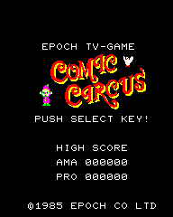 Comic Circus - SCV - Epoch Super Cassette Vision - Title Comic Circus - SCV - Epoch Super Cassette Vision - Titles