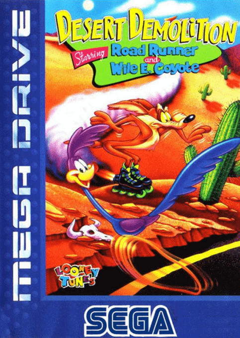 Desert Demolition Starring Road Runner and Wile E. Coyote - SMD - Sega Mega Drive - Packshot Desert Demolition Starring Road Runner and Wile E. Coyote - SMD - Sega Mega Drive - Packshots