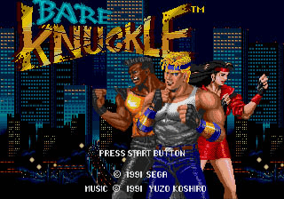 Bare Knuckle: Ikari no Tekken - SMD - Sega Mega Drive - Title Bare Knuckle: Ikari no Tekken - SMD - Sega Mega Drive - Titles