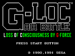G-LOC: Air Battle - SMS - Sega Master System - Title G-LOC: Air Battle - SMS - Sega Master System - Titles