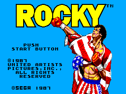 Rocky - SMS - Sega Master System - Title Rocky - SMS - Sega Master System - Titles